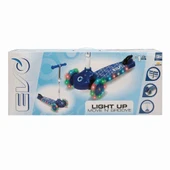 Evo Işıklı 3 Tekerlekli Mavi Scooter thumbnail 3