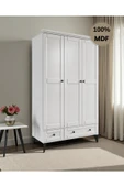 comiet Silva 3 Kapaklı Çekmeceli MDF Gardırop thumbnail 1