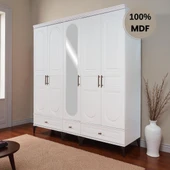 comiet Slope 5 kapaklı ayaklı tasarım country gardırop thumbnail 1