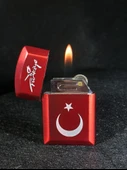 Türk Bayraklı Kırmızı Gazlı Çakmak thumbnail 2