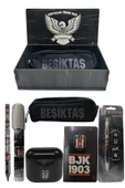 Beşiktaş Orjinal Lisanslı Siyah Air Kalemtraş Ahşap Kutulu 6'lı Kırtasiye Seti thumbnail 9