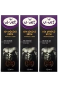 Vivet Erkek Tüy Dökücü Krem Tüm Ciltler 125ml X 3 Adet Vivet Formen thumbnail 1
