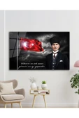 Türk Bayrağı ve Atatürk Cam Tablo Vatanını En Çok Seven Modern Ev Ofis Salon Kurum Hediyelik Tablo thumbnail 5