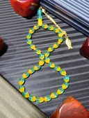 TOZ KEHRİBAR TESBİH SARI - YEŞİL RENK thumbnail 1