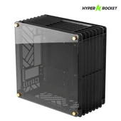 Hyper Rocket GRID M-ATX M-ITX Gaming Open Frame Siyah Oyuncu Kasası thumbnail 4
