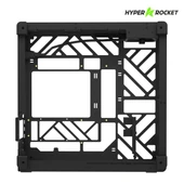 Hyper Rocket GRID M-ATX M-ITX Gaming Open Frame Siyah Oyuncu Kasası thumbnail 5