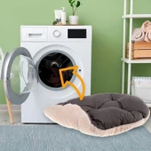 Ferplast Relax 55 Peluş Kedi ve Mini Irk Köpek Yatağı - Marrone Bej (55cm x 36cm) thumbnail 3