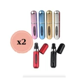 Taşınabilir Mini Doldurulabilir 2 Adet Parfüm Şişesi Atomizer Parfüm Şişeleri Boş Küçük HDH75 thumbnail 2