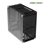 Hyper Rocket GRID M-ATX M-ITX Gaming Open Frame Siyah Oyuncu Kasası thumbnail 2