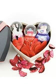 Sevgililer Gününe Özel Kalp Kutuda Kar Küreleri Hediye Seti Sevgiliye Şık Hediye thumbnail 2