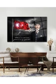 Türk Bayrağı ve Atatürk Cam Tablo Vatanını En Çok Seven Modern Ev Ofis Salon Kurum Hediyelik Tablo thumbnail 6
