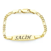 Gümüş Çocuk Künye - Altın thumbnail 1