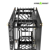 Hyper Rocket GRID M-ATX M-ITX Gaming Open Frame Siyah Oyuncu Kasası thumbnail 6