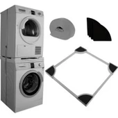 9-10 Kğ İçin Arçelik Beko Altus Grundıg Çamaşır Yıkama Makinesi Ve Çamaşır Kurutma Makinesi Kemerli Birleştirme Aparatı Montaj Kiti thumbnail 1