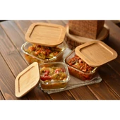 Bambum Lavi - 3 lü Kare Saklama Kabı Seti thumbnail 3