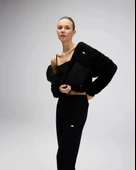 Ellesse EF525-Fleece Kadın Siyah Polar Mont thumbnail 3