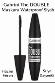 Gabrini The Double Maskara Ekstra Hacim & Uzatma Etkili thumbnail 1