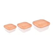 Bambum Lavi - 3 lü Kare Saklama Kabı Seti thumbnail 2