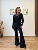 İspanyol Paça Krep Pantolon thumbnail 1