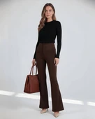 İspanyol Paça Krep Pantolon thumbnail 10