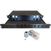 12 PORT 1U 19" Fiber Optik Patch Panel thumbnail 1