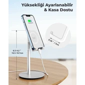 Bix Saıjı S1 Plus Masa Için Cep Telefonu & Tablet Standı, Ayarlanabilir Yükseklik Açısı, Iphone, Ipad, Samsung Vb. Tüm 4''-11''ekranlar Için Uyumludur. thumbnail 2