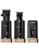 Powertec TR-5400 Saç Sakal & Günlük Tıraş & Ense Çizim Profesyonel Berber Tıraş Makinesi 3'lü set thumbnail 1