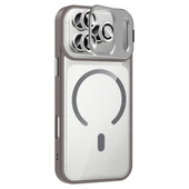 iPhone 17 Pro Kılıf Standlı ve Kamera Lens Hediyeli M-Safe Şarj Özellikli ZNTH Etro Kapak - Pembe thumbnail 7