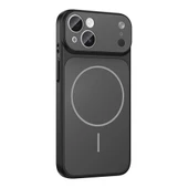 iPhone 15 Kılıf ZNTH M-Safe Şarj Özellikli Kamera Korumalı Formen Kapak - Gri thumbnail 3