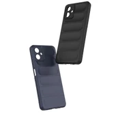 Galaxy A07 Kılıf Esnek TPU Oyuklu Arka Yüzey Tasarımlı ZNTH Etnik Silikon Kapak - Siyah thumbnail 5