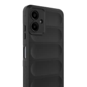 Galaxy A07 Kılıf Esnek TPU Oyuklu Arka Yüzey Tasarımlı ZNTH Etnik Silikon Kapak - Siyah thumbnail 6