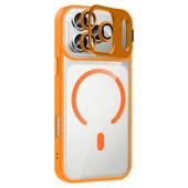 iPhone 17 Pro Max Kılıf Standlı ve Kamera Lens Hediyeli M-Safe Şarj Özellikli ZNTH Etro Kapak - Siya thumbnail 3