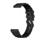 Sneezy Huawei Watch GT6 41mm İle Uyumlu SoftFlex Metal Tokalı Spor Silikon Akıllı Saat Kordonu  Siyah thumbnail 9