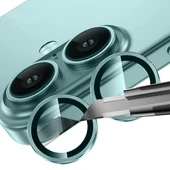 iPhone 16 ZNTH Mikro Kamera Lens Koruyucu - Siyah thumbnail 5