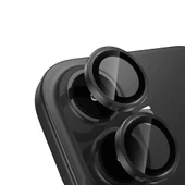 iPhone 16 ZNTH Mikro Kamera Lens Koruyucu - Siyah thumbnail 1