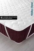 Mislina Home Kapitone Eko Bebek Çocuk Yatak Koruyucu Ped 60x120 thumbnail 1