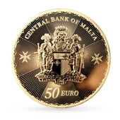 AgaKulche Malta Haçı 1/2 Ons Altın Sikke Coin thumbnail 2