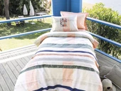 Altınbaşak Ranforce Tek Kişilik Nevresim Takımı Franco Salmon Lastikli/Fitted thumbnail 1