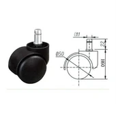 3 Adet Büro Tipi Pimli Plastik Koltuk Sandalye Tekeri 50mm thumbnail 8