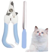Mucit Home 2 li set  Kedi Köpek Törpülü Tırnak Makası Seti Törpü ve Tırnak Makası Kedi ve Köpekler Için thumbnail 2
