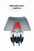 Everest Brıar Type-C Bağlantılı RGB Puding Tuşlu Mekanik Red Switch Türkçe Q Gaming Oyuncu Klavyesi Beyaz thumbnail 4