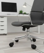 3 Adet Büro Tipi Pimli Plastik Koltuk Sandalye Tekeri 50mm thumbnail 6