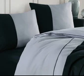 Altınbaşak Biyeli Düz Ranforce Tek Kişilik Nevresim Takımı Thor Gri-Siyah thumbnail 1