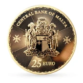 AgaKulche Malta Haçı 1/4 Ons Altın Sikke Coin thumbnail 2