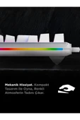 Rampage Claw Type-C TKL Red Switch Mekanik Rainbow Antighosting Türkçe Q Gaming Oyuncu Klavyesi Beyaz thumbnail 7