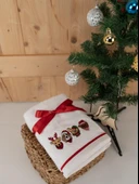 Pamuklu 2'li 45x70 cm Premium Nakışlı Tasarım Havlu & Havlu Seti Baveno thumbnail 10