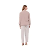 Yakası Fular Broş Detaylı Bluz thumbnail 4