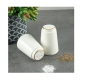 Altın yaldızlı porselen Tuzluk Biberlik thumbnail 1