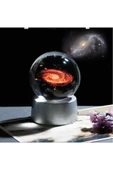 Led Işıklı Cam Samanyolu Küre Renkli Dekoratif Renk Değiştiren Hediye Küre thumbnail 3