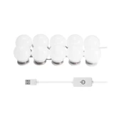 Dekoratif Banyo Aynası Aydınlatma 10 lu Makyaj Masası Hollywood Tarzı Led Lamba thumbnail 2